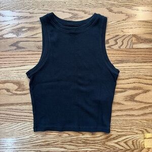 hollister black tank top